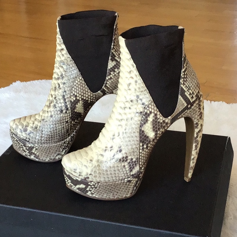 Walter Steiger Python Ankle Booties. - image 1